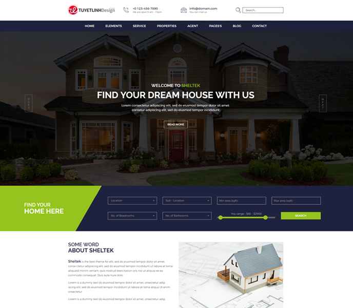 Mẫu Website Bất Động Sản - WDBDS - 20